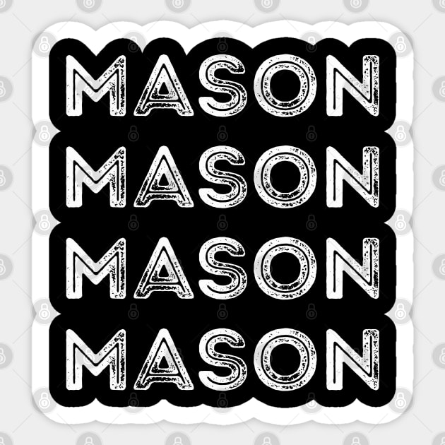 Mason / First Name Mason / Mason Name Sticker by Abddox-99